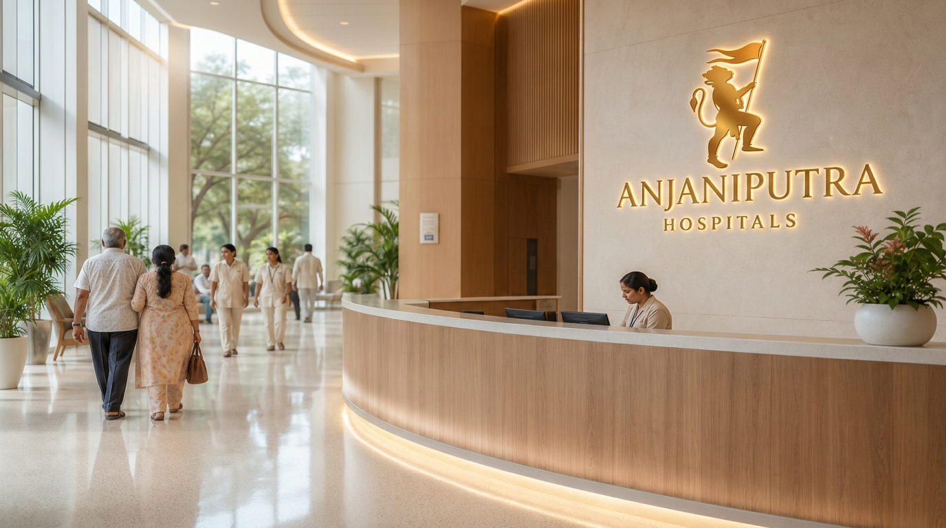 Anjaniputra Hospitals reception lobby